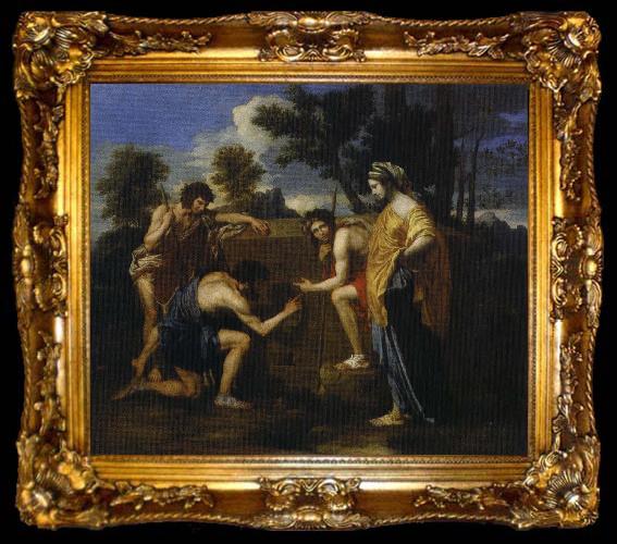 framed  Nicolas Poussin et in arcadia ego, ta009-2